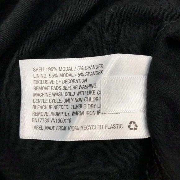 NEW Stars Above Black Chemise Nightgown Nightie Sexy Ultra Soft Padded Womens L - Picture 6 of 8